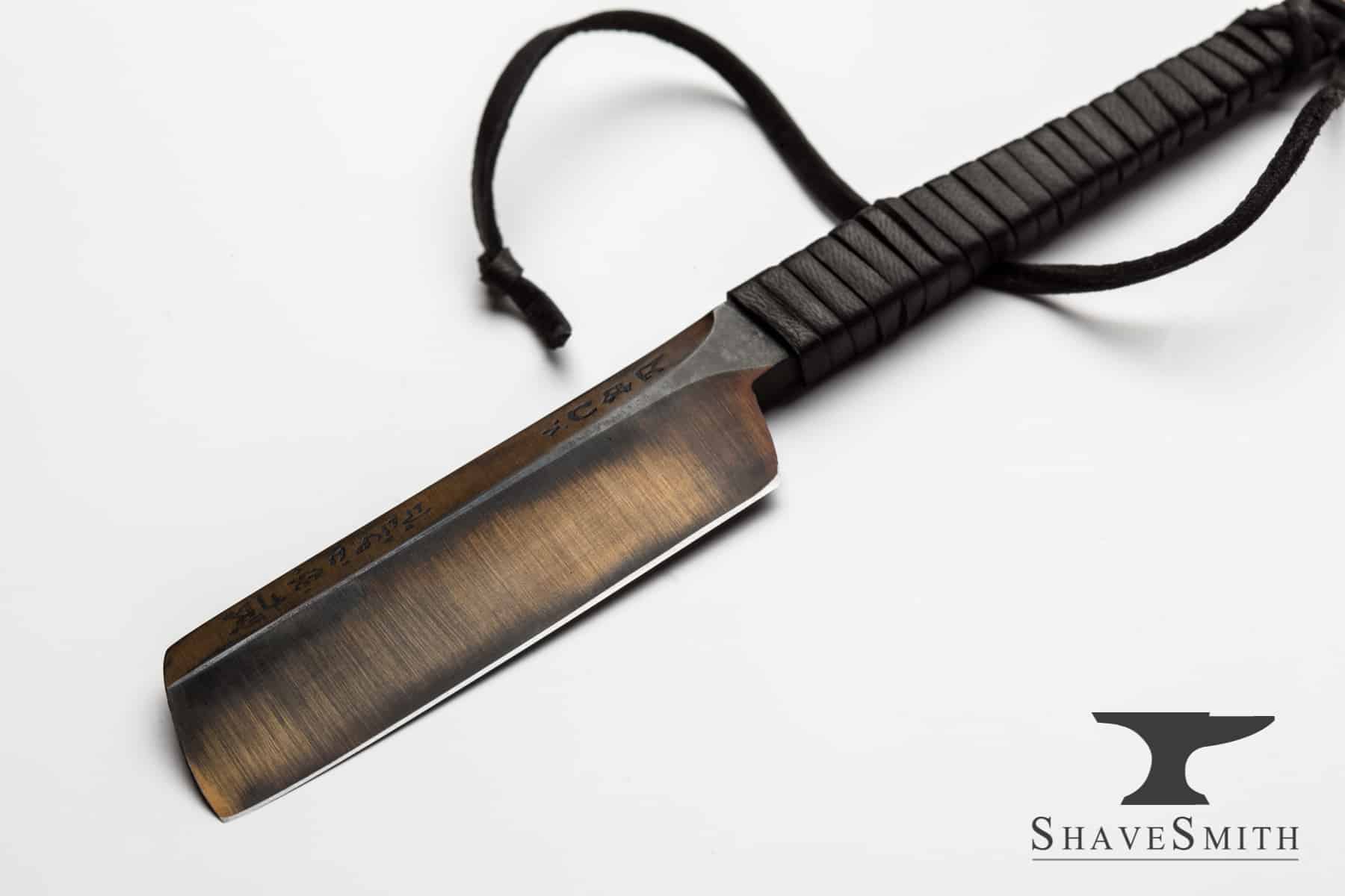 “Witcher” Inspired Straight Razor With Custom Engravings, Yūrei-zu