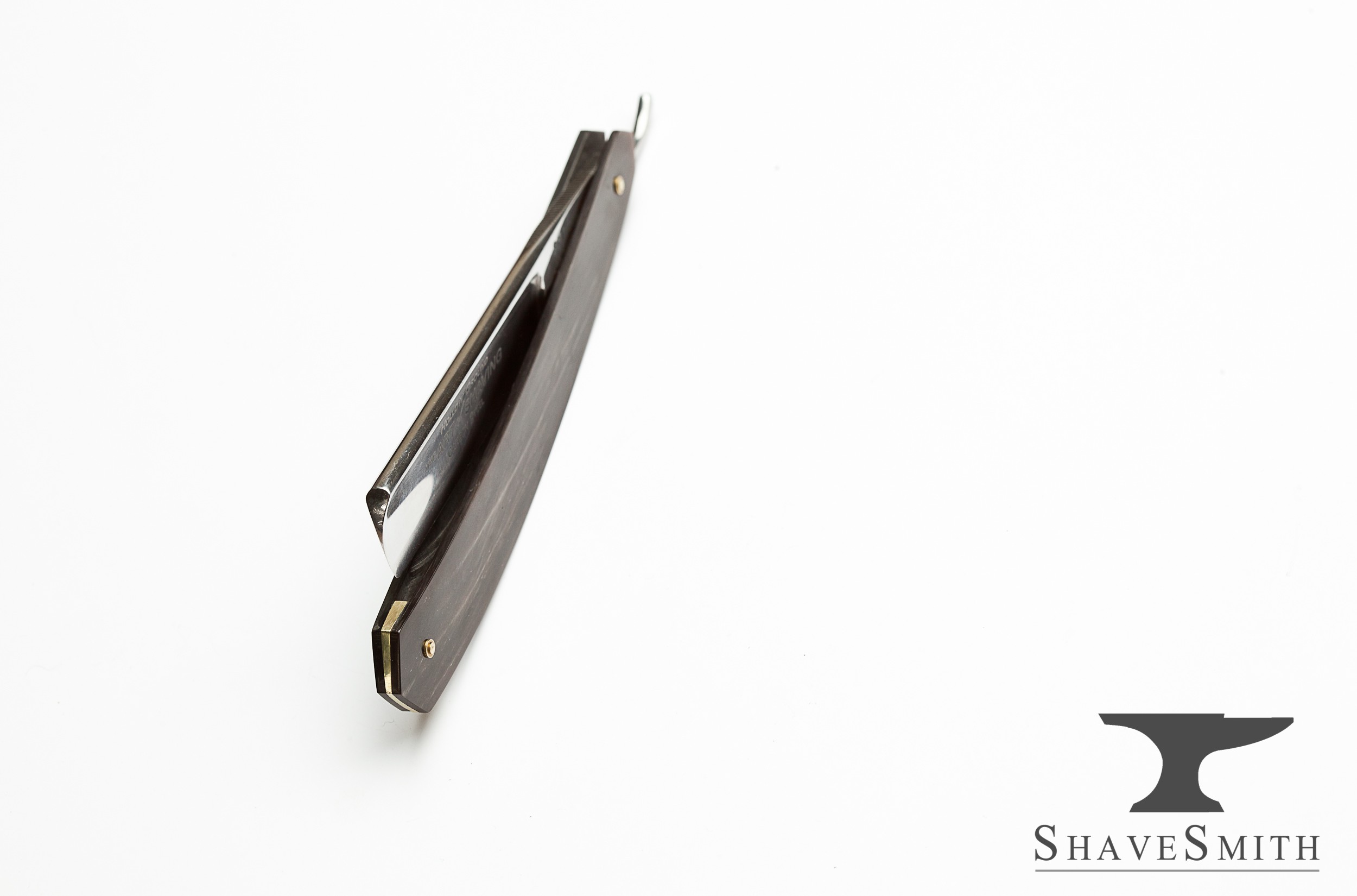 Brass Wedge and Ox Horn Straight Razor ShaveSmith