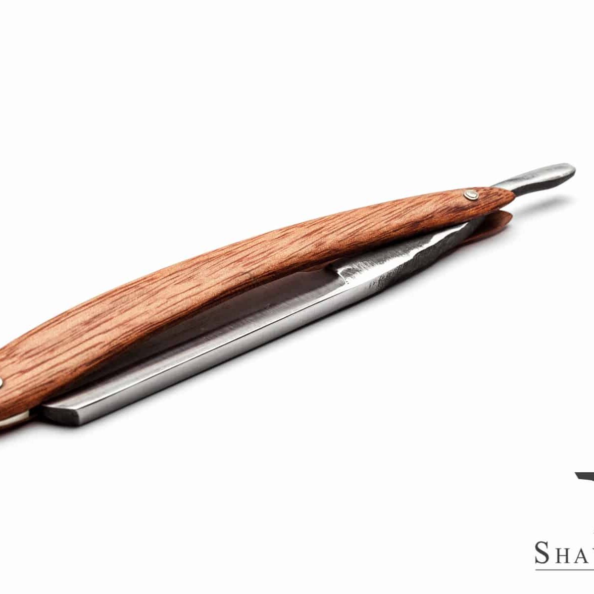 Shave Ready Custom Straight Razor In Bloodwood scales-11