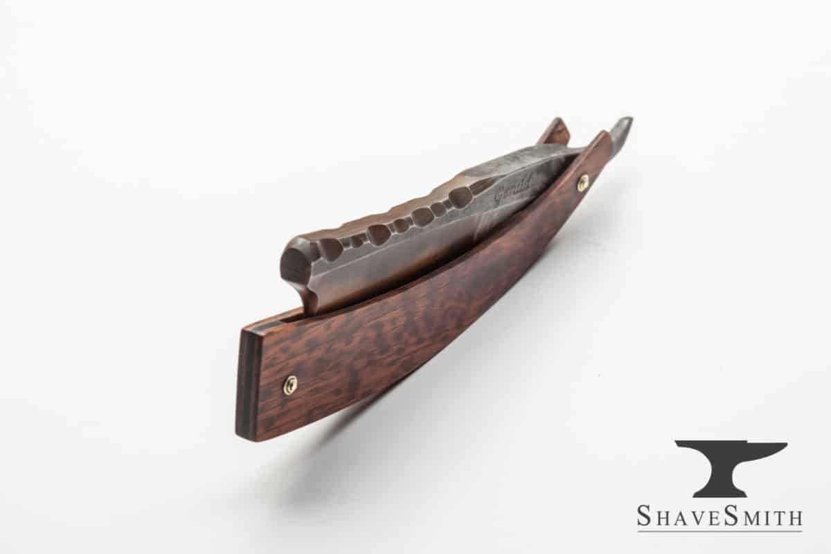 Gerald’s Razor – 12/8, Snakewood, Crude Grind, Yuri-zu Finish – Custom ...