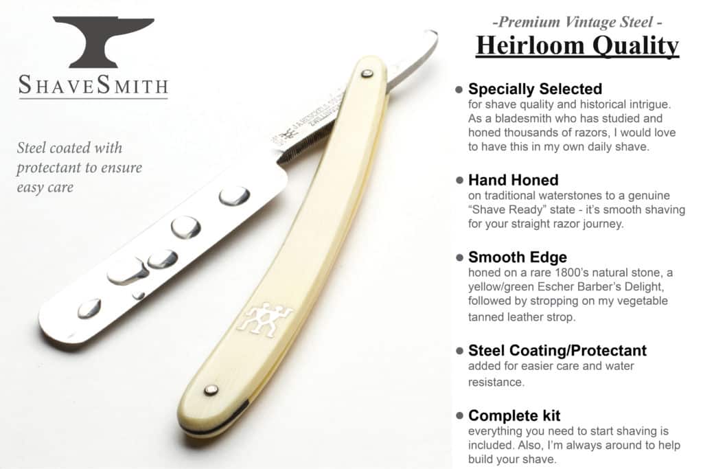 J.A. Henckels Vintage Straight Razor Kit - ShaveSmith